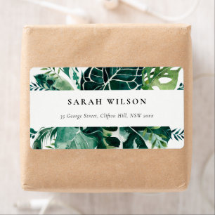 Etiqueta Tropical Monstera Green Foliage Labs