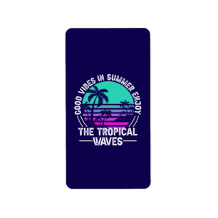 Etiqueta Tropical Summer Vibes-82646