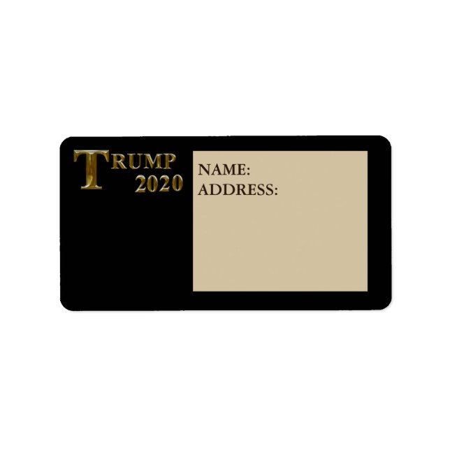 ETIQUETA TRUMP 2020 (Frente)