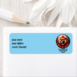 Etiqueta Trump canadense "Wrong Beaver Donald"