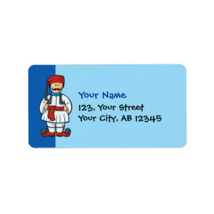 Etiqueta Tsolias Cartoon