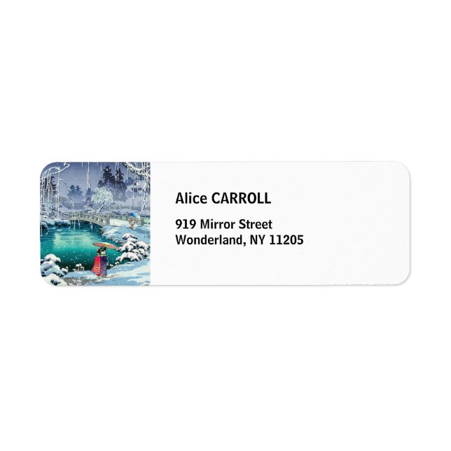 Etiqueta Tsuchiya Koitsu - Neve Primavera em Maruyama (Frente)