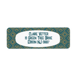Etiqueta Turquoise Art Deco