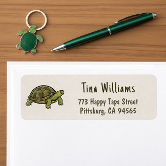 Etiqueta Turtle Return Address Labels