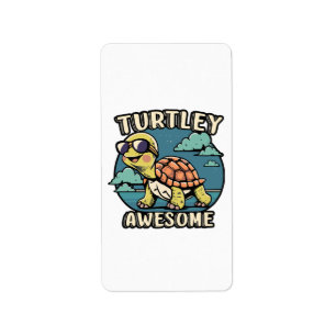 Etiqueta Turtley Incrível