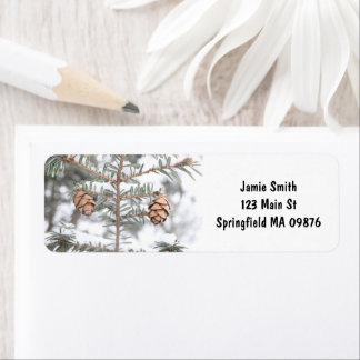 Etiqueta "Twin Pinecones" por meio dos Rótulos de Endereçam