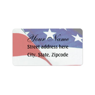 Etiqueta U.S.A. Bandeira