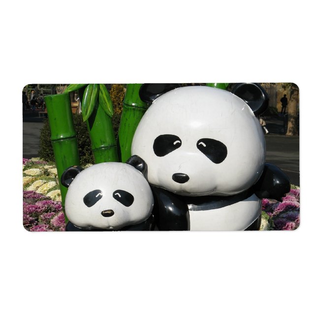 Etiqueta Ueno Zoo Panda Sinal (Frente)