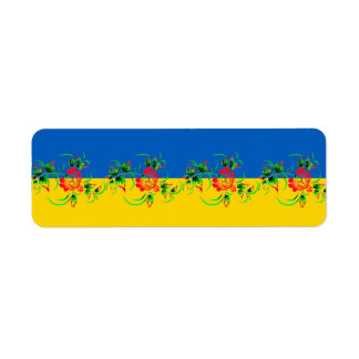 Etiqueta Ukrainisches dekoratives Muster