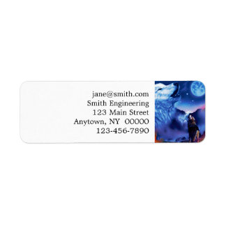 Etiqueta Um bando de lobos numa noite escura