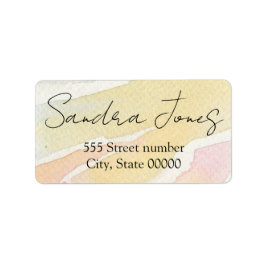 Etiqueta Um belo rótulo de endereço de tipo único