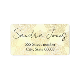 Etiqueta Um belo rótulo de endereço de tipo único