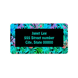 Etiqueta Um belo rótulo de endereço de tipo único