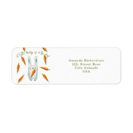 Etiqueta Um coelhinho está a caminho! chá de fraldas