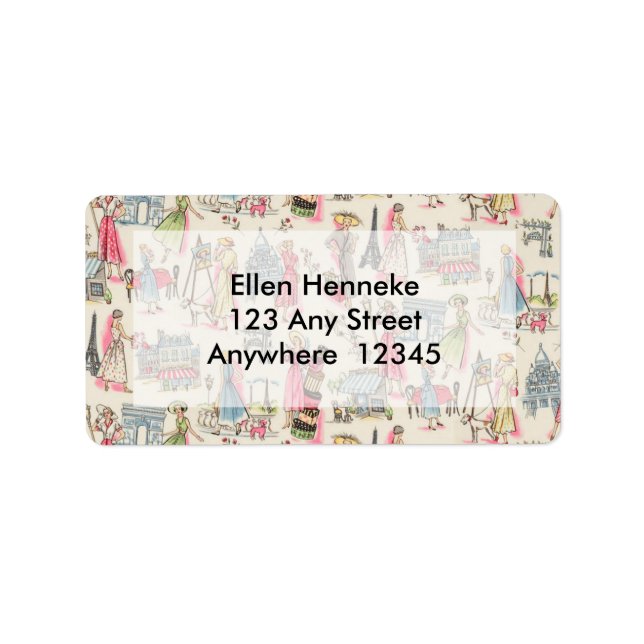 Etiqueta Um dia em Paris (Frente)