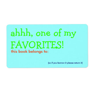 Etiqueta um dos meus favoritos!