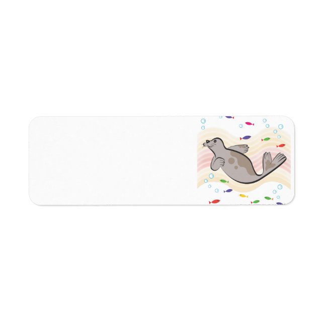 Etiqueta Um leão de mar feliz (Frente)