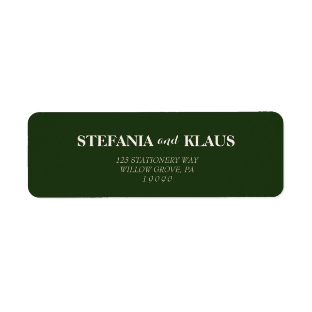 Etiqueta Um mínimo moderno de sábio e blush (Frente)