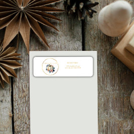 Etiqueta Um Pequeno Chá de fraldas Floral de outono de Abób