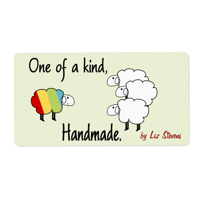 Etiqueta Um Rótulo Feita À Mão (Frente)