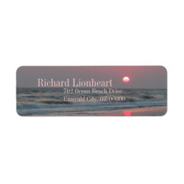 Etiqueta Um Sunset Perfeito - Ilha Oak, NC