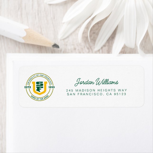 Etiqueta Universidade de São Francisco (Insitu)