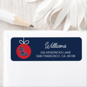 Etiqueta Universidade do Mississippi   Script Ole Miss