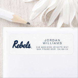 Etiqueta Universidade do Mississippi   Script Rebels