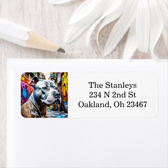 Etiqueta Urbano Grafite Street Art Pitbull (Insitu)