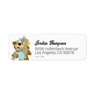Etiqueta Urso de Carregando do Urso Yogi