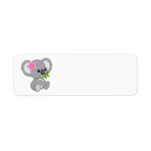Etiqueta Urso de koala bonito