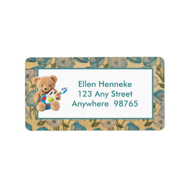 Etiqueta Urso de Pelúcia (Frente)