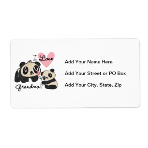Etiqueta Ursos de panda eu amo a avó