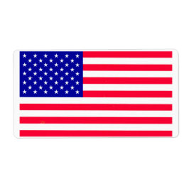 Etiqueta USA American Flag Shipping Labels