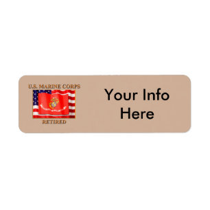 Etiqueta USMC aposentado