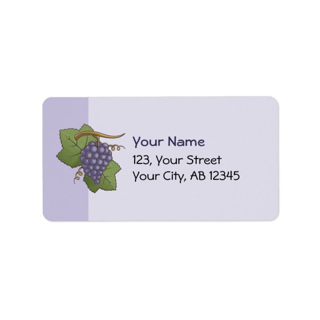 Etiqueta Uvas Lilac (Frente)