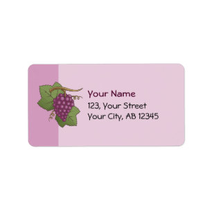 Etiqueta Uvas Vermelhas