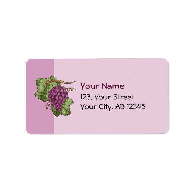 Etiqueta Uvas Vermelhas (Frente)