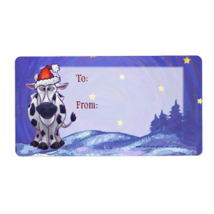 Etiqueta Vaca Natal