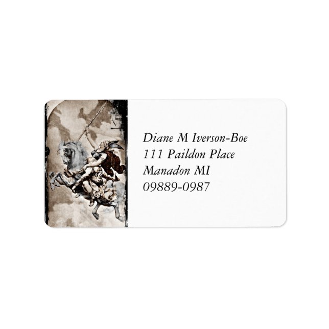 Etiqueta Valkyrie Carregar Herói a Valhalla (Frente)