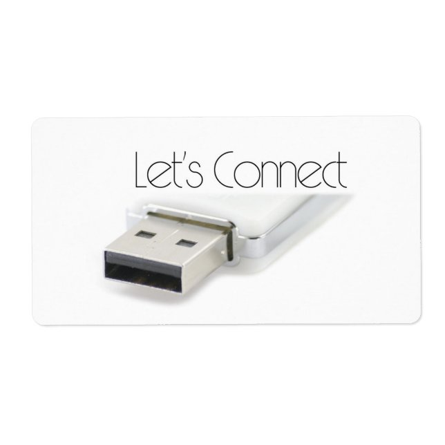 Etiqueta Vamos conectar USB (Frente)