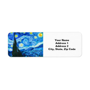 Etiqueta Van Gogh Starry Night