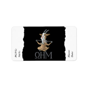 Etiqueta Vape Marca E-Juice Ohm Goat pela VapeGoat