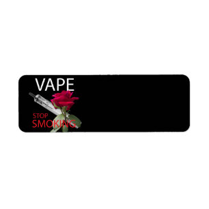 Etiqueta Vape. Pare de fumar