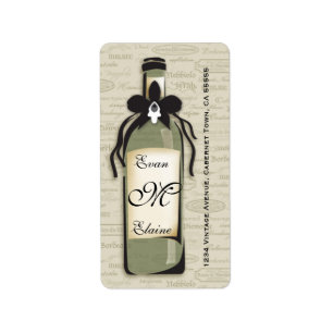 Etiqueta Varietal do vinho sofisticado