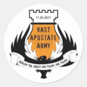 Etiqueta vasta do exército da apostata