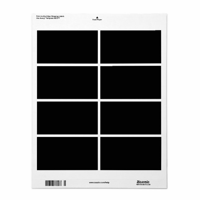 Etiqueta Vazio Crie seu próprio personalizado (Toda a folha)