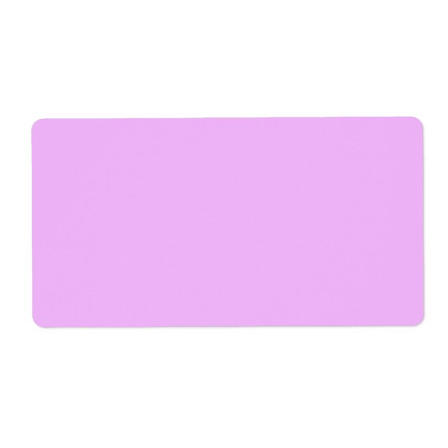 Etiqueta Vazio de fundo sólido, roxo, simples, F2B6FB (Frente)