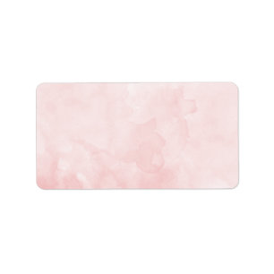 Etiqueta Vazio Rosa Blush Watercolor