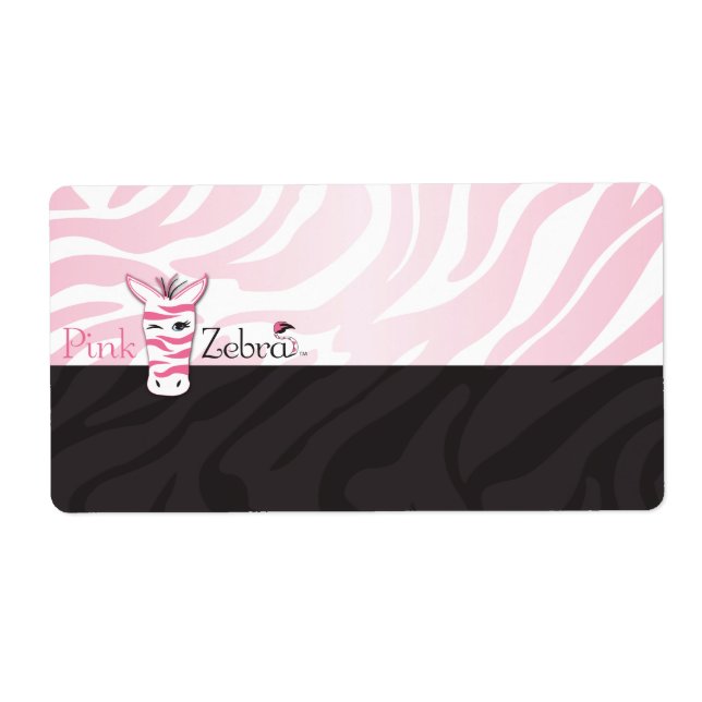 Etiqueta Vazio Zebra Rosa (Frente)